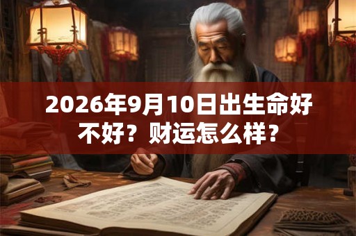 2026年9月10日出生命好不好?财运怎么样? 2026年9月10日出生命好不好?财运怎么样?