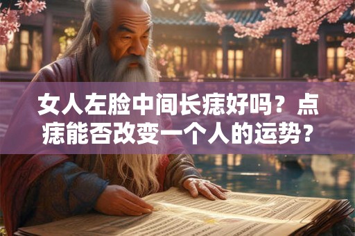 女人左脸中间长痣好吗?点痣能否改变一个人的运势? 女人左脸中间长痣好吗?点痣能否改变一个人的运势?