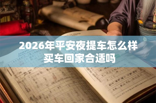 2026年平安夜提车怎么样 买车回家合适吗