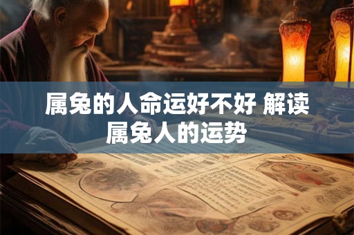 属兔的人命运好不好 解读属兔人的运势