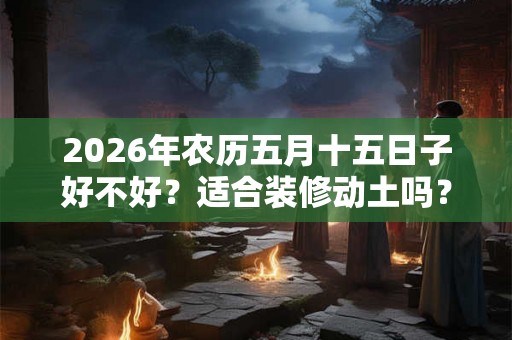 2026年农历五月十五日子好不好？适合装修动土吗？