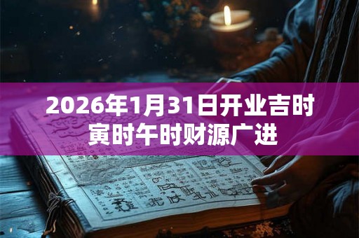 2026年1月31日开业吉时 寅时午时财源广进