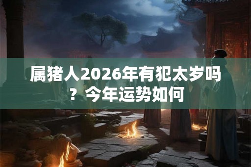 属猪人2026年有犯太岁吗？今年运势如何
