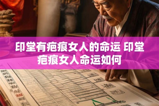 印堂有疤痕女人的命运 印堂疤痕女人命运如何