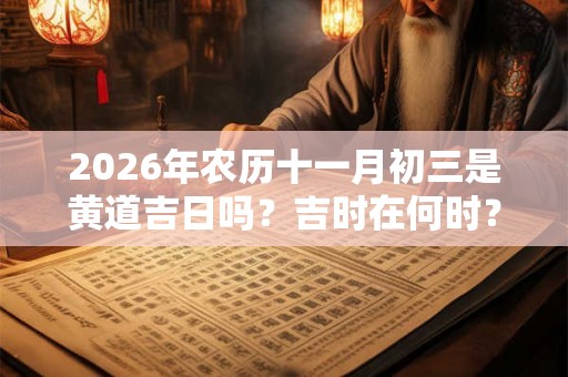 2026年农历十一月初三是黄道吉日吗?吉时在何时? 2026年农历十一月初三是黄道吉日吗?吉时在何时?