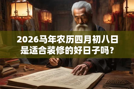 2026马年农历四月初八日是适合装修的好日子吗? 2026马年农历四月初八日是适合装修的好日子吗?