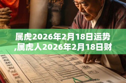 属虎2026年2月18日运势,属虎人2026年2月18日财运,生肖虎2026年2月18日运势