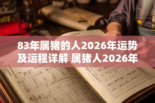 83年属猪的人2026年运势及运程详解 属猪人2026年运势如何