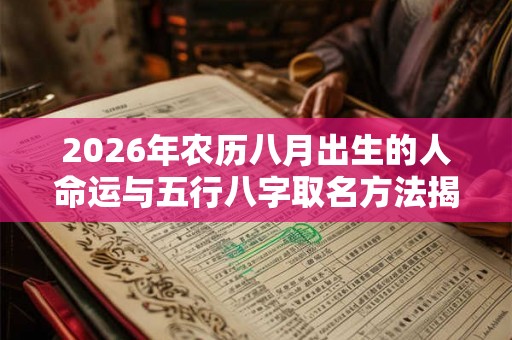 2026年农历八月出生的人命运与五行八字取名方法揭秘