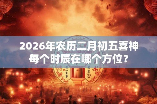 2026年农历二月初五喜神每个时辰在哪个方位？