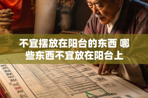 不宜摆放在阳台的东西 哪些东西不宜放在阳台上