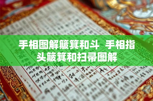 手相图解簸箕和斗  手相指头簸箕和扫帚图解