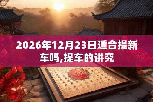 2026年12月23日适合提新车吗,提车的讲究