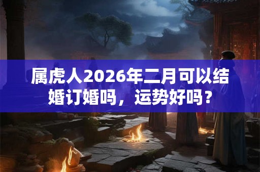 属虎人2026年二月可以结婚订婚吗，运势好吗？
