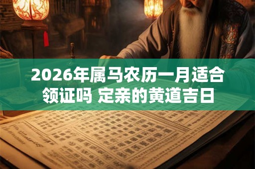2026年属马农历一月适合领证吗 定亲的黄道吉日