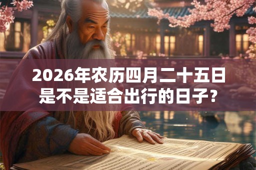 2026年农历四月二十五日是不是适合出行的日子? 2026年农历四月二十五日是不是适合出行的日子?