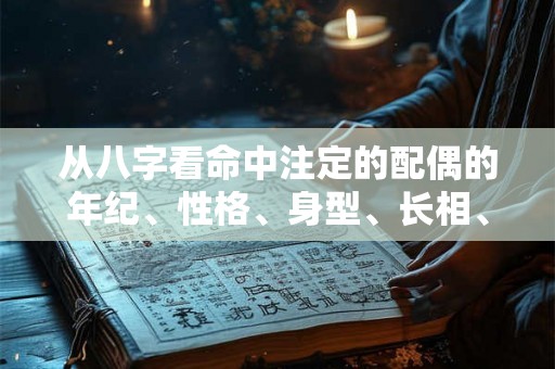 从八字看命中注定的配偶的年纪、性格、身型、长相、事业和财富