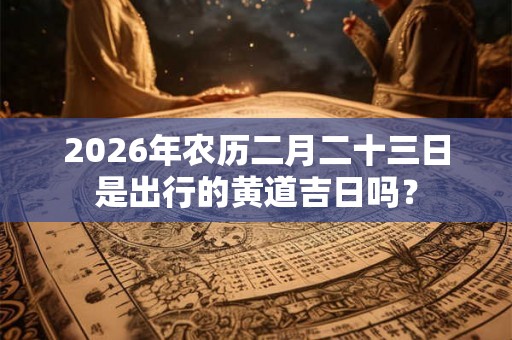 2026年农历二月二十三日是出行的黄道吉日吗？