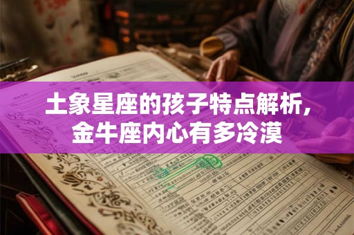 土象星座的孩子特点解析,金牛座内心有多冷漠