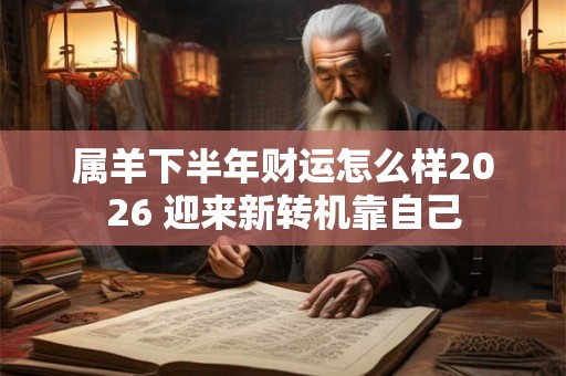 属羊下半年财运怎么样2026 迎来新转机靠自己