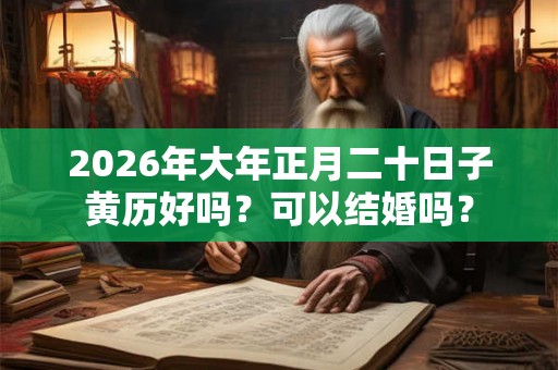 2026年大年正月二十日子黄历好吗?可以结婚吗? 2026年大年正月二十日子黄历好吗?可以结婚吗?