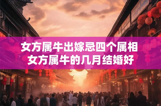 女方属牛出嫁忌四个属相 女方属牛的几月结婚好