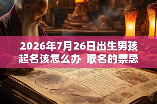 2026年7月26日出生男孩起名该怎么办  取名的禁忌
