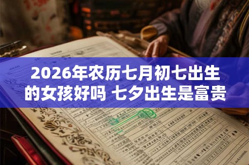 2026年农历七月初七出生的女孩好吗 七夕出生是富贵命吗