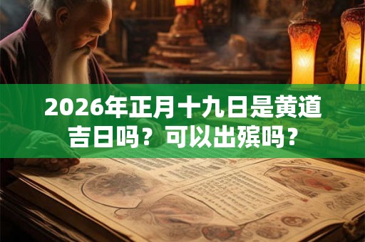 2026年正月十九日是黄道吉日吗？可以出殡吗？