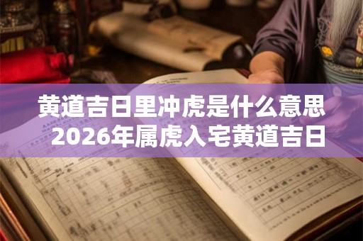 黄道吉日里冲虎是什么意思  2026年属虎入宅黄道吉日