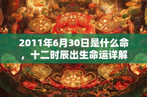 2011年6月30日是什么命,十二时辰出生命运详解 2011年6月30日是什么命,十二时辰出生命运详解