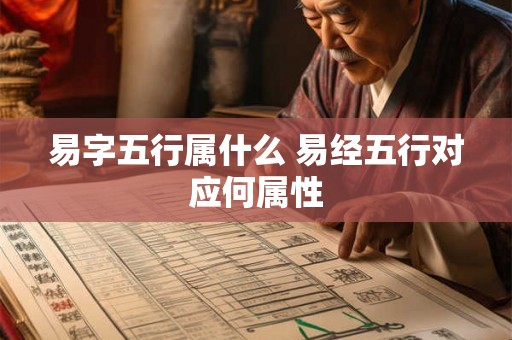 易字五行属什么 易经五行对应何属性 易字五行属什么 易经五行对应何属性