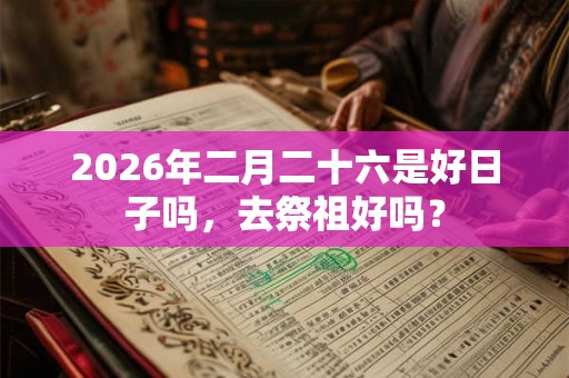 2026年二月二十六是好日子吗，去祭祖好吗？