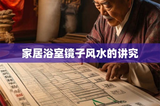 家居浴室镜子风水的讲究