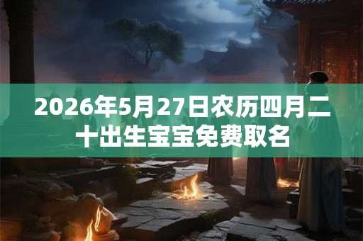 2026年5月27日农历四月二十出生宝宝免费取名 2026年5月27日农历四月二十出生宝宝免费取名