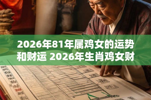 2026年81年属鸡女的运势和财运 2026年生肖鸡女财运如何