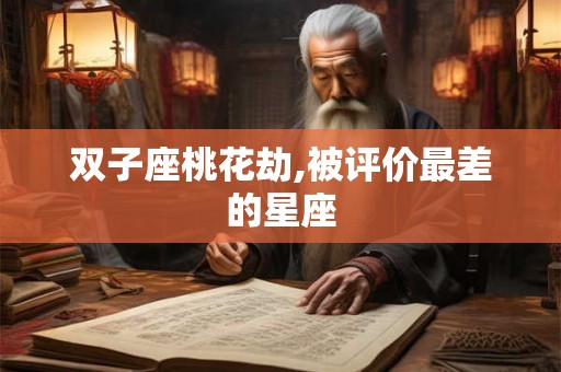 双子座桃花劫,被评价最差的星座