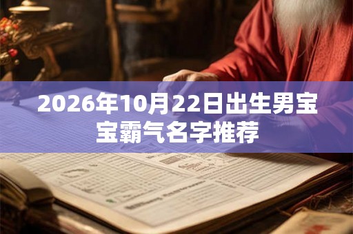 2026年10月22日出生男宝宝霸气名字推荐