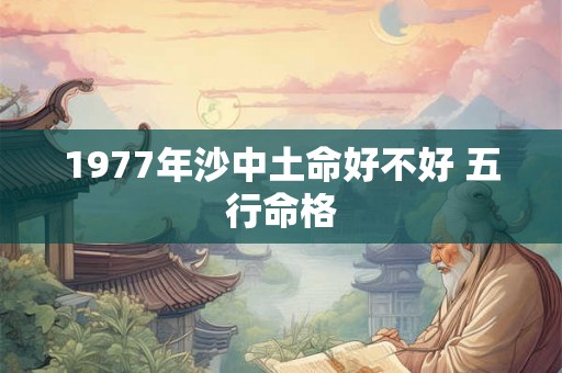 1977年沙中土命好不好 五行命格 1977年沙中土命好不好 五行命格