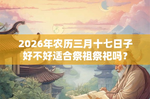 2026年农历三月十七日子好不好适合祭祖祭祀吗？
