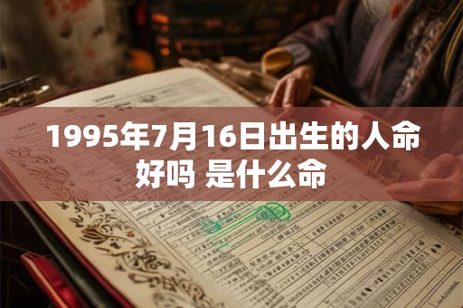 1995年7月16日出生的人命好吗 是什么命