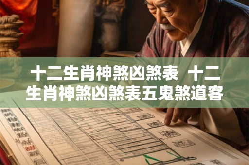 十二生肖神煞凶煞表  十二生肖神煞凶煞表五鬼煞道客巴巴