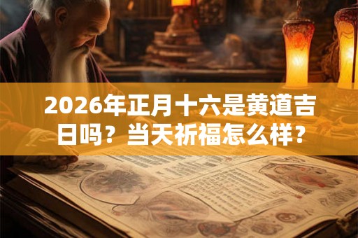 2026年正月十六是黄道吉日吗？当天祈福怎么样？
