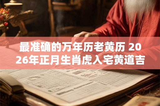 最准确的万年历老黄历 2026年正月生肖虎入宅黄道吉日查询