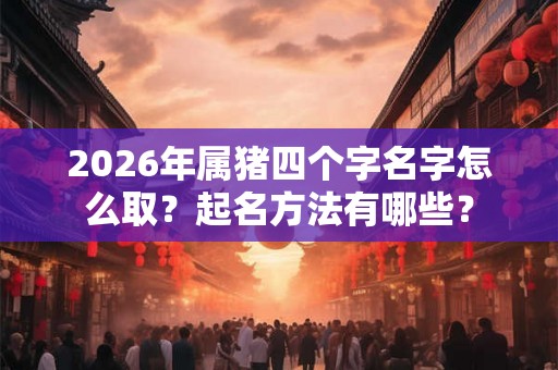 2026年属猪四个字名字怎么取？起名方法有哪些？