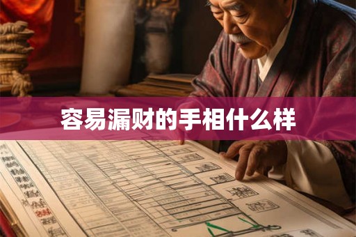 容易漏财的手相什么样