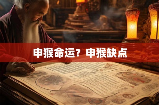 申猴命运？申猴缺点
