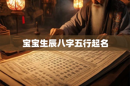 宝宝生辰八字五行起名