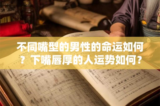 不同嘴型的男性的命运如何？下嘴唇厚的人运势如何？