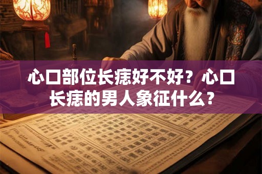 心口部位长痣好不好？心口长痣的男人象征什么？
